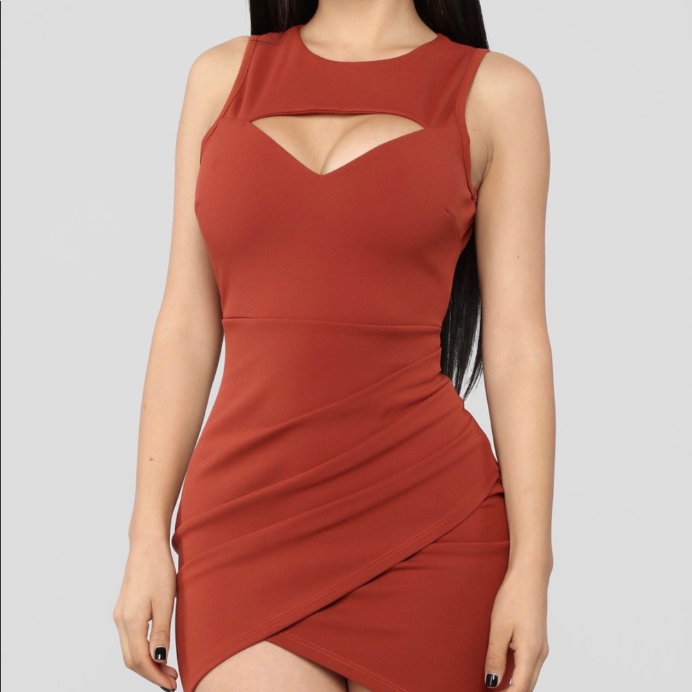 Keyhole cooper dress